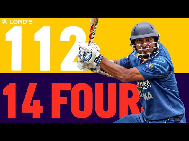 14 Boundaries   | Sublime Sangakarra Smashes 112 Off 104 Balls At Lord's | England v Sri Lanka 2014