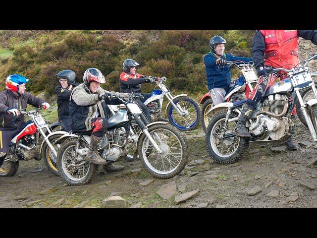 Red Rose Classic Motorcycle Trial. Feb 2024. Warmden Quarry, Huncoat, Lanc's. In HD. Video + Photos