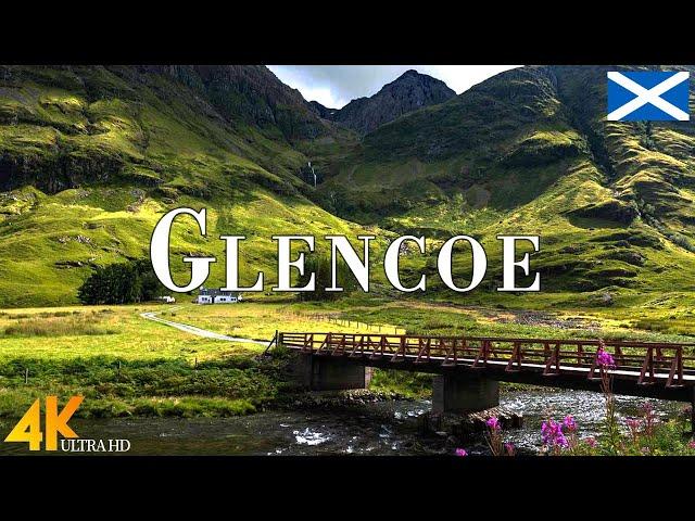 Glencoe, Scotland 4K Ultra HD • Stunning Footage Glencoe, Scenic Relaxation Film with Calming Music.