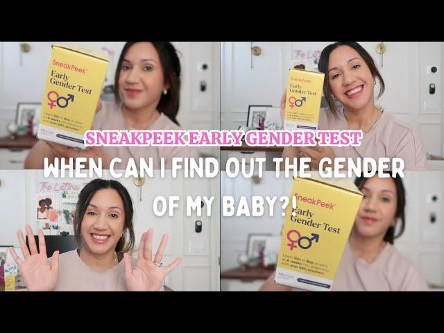 WHEN CAN I FIND OUT THE GENDER OF MY BABY?! | Sneak Peek Early Gender Test