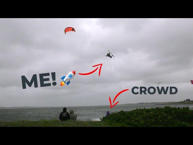 Kitesurfing in a Crazy Scary Storm in Cold Hawaii | Denmark