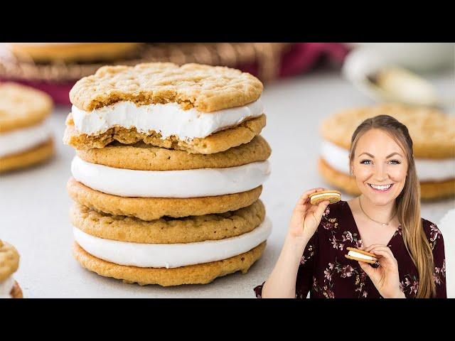 A Cookie Tribute to the Classic Fluffernutter Sandwich