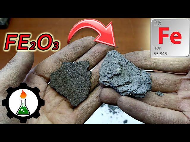 Получаю ЖЕЛЕЗО из ОКАЛИНЫ (руды)   (How to get iron from ore with your own hands)