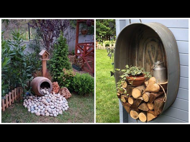 Amazing garden decor from old furniture and things! 50 example for inspiration!