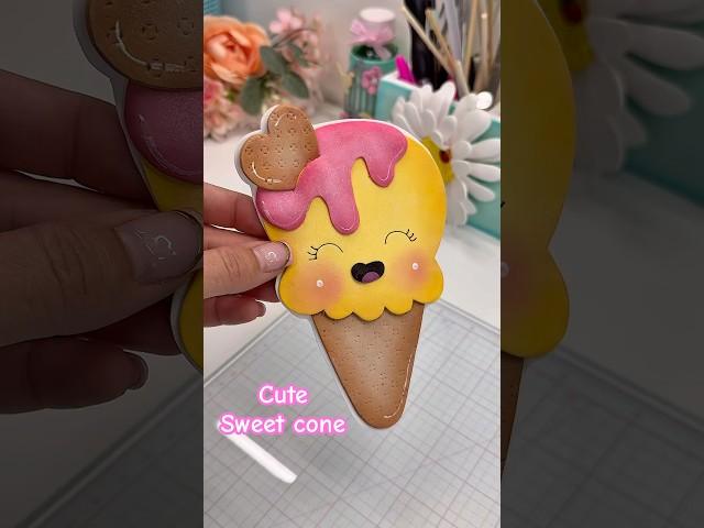 DIY: Heladito Kawaii #tutorial #craftsidea #apliques #cute #kawaii