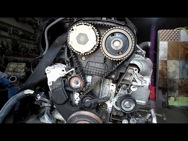 تعديل حزام  محرك بيجو - calage chaine distribution voitures Peugeot 207 essence   Timing Belt Change