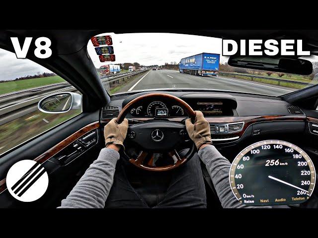 Mercedes-Benz S420 CDI W221 Top Speed Drive on German Autobahn