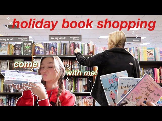 BOOK SHOP WITH ME! (book shopping + book haul | bookmas day 1️