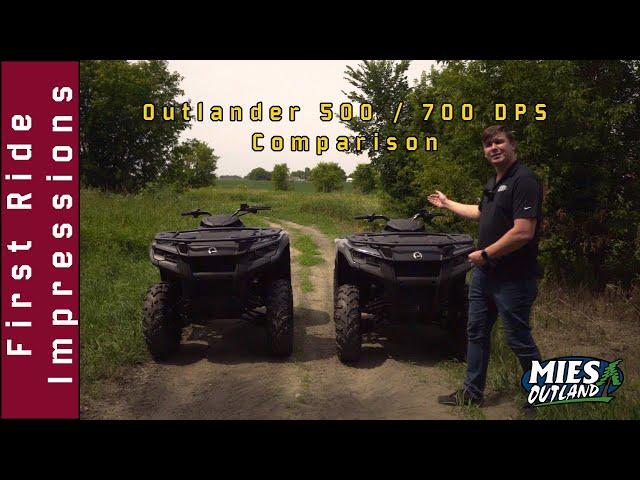 How do the new Can-Am Outlander DPS 500 and 700 compare? Let's take a look!