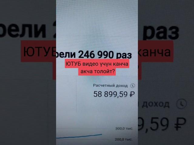 ютубтар акча табуу 58000рубль  таптым ссылка коментте