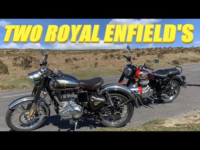 Two Royal Enfield's & The Voice Of Experience - Royal Enfield Classic 350 & Classic 500 On Dartmoor