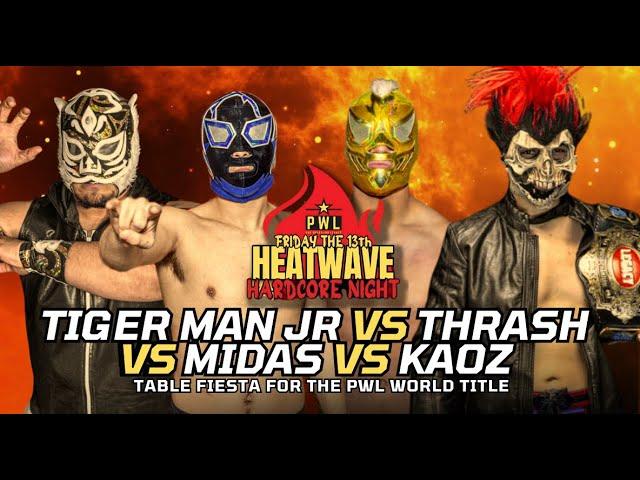 Pro Wrestling Legacy: Thrash vs Midas vs Tiger Man Jr vs Kaoz