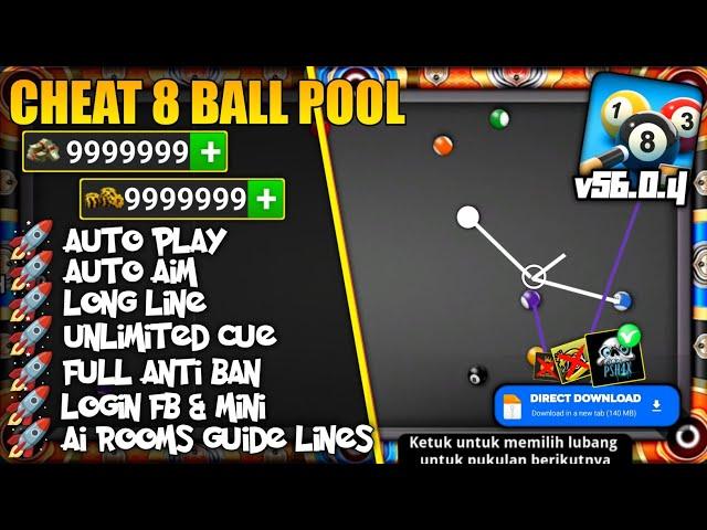 (TUTORIAL!) 8 Ball Pool MOD MENU v56.0.4 Gameplay - VIP Unlimited Money & Long Line Anti Ban 2024