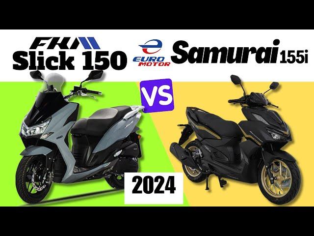 FKM Slick 150 vs Euro Motor Samurai 155i | Side by Side Comparison | Specs & Price | 2024