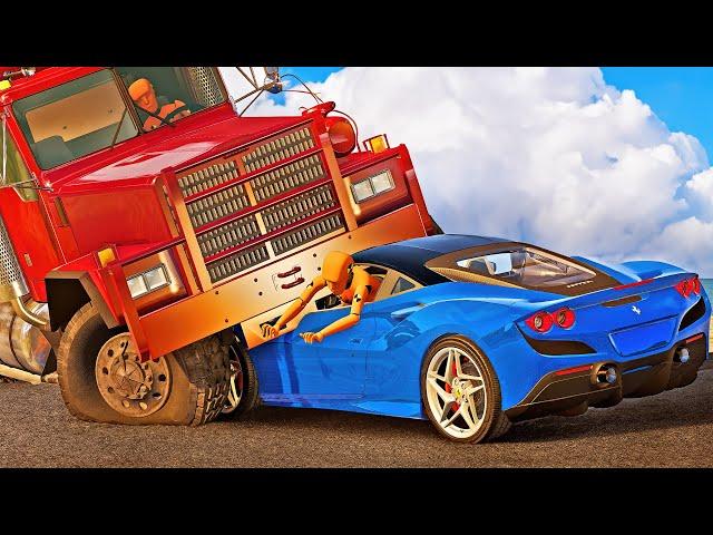 Supercar and High Speed Crashes #01 [BeamNG.Drive]