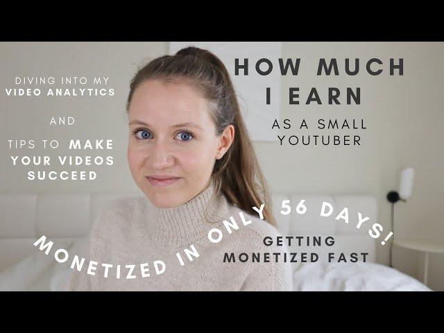 HOW I GOT MONETIZED IN LESS THAN 2 MONTHS | MY FIRST YOUTUBE PAYCHECK