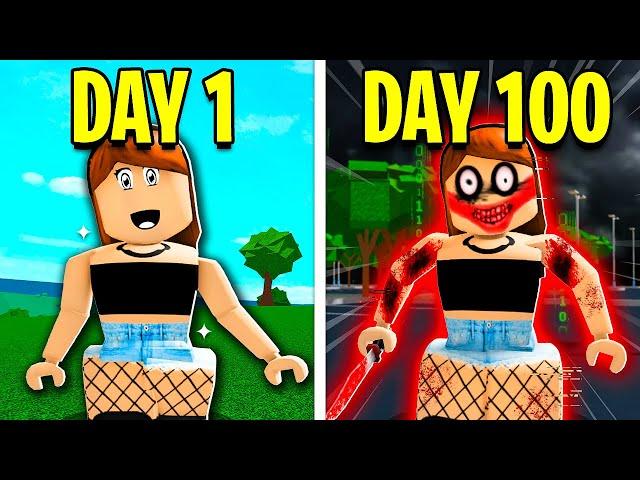 100 DAYS As JENNA The HACKER! (Roblox)