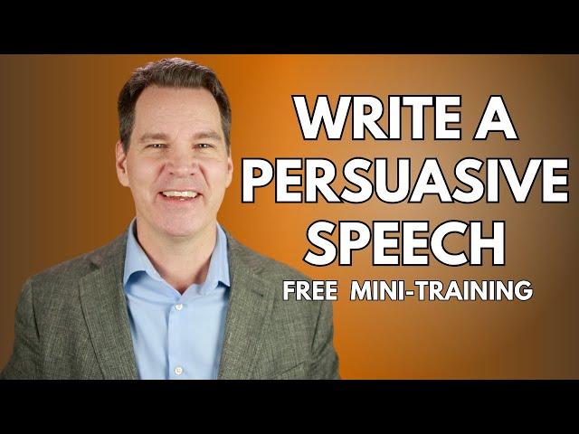 How to Write a Persuasive Speech