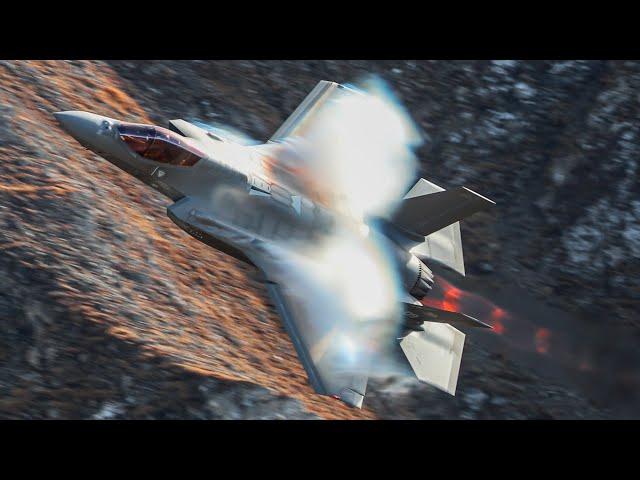 AXALP ITALIAN F35s VISIT  - 4K