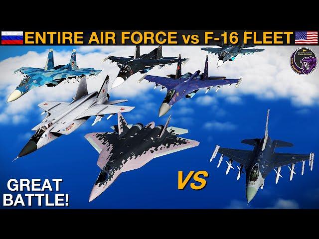 Could The ENTIRE Russian Air Force Be Beaten By JUST The US F-16 Fleet? (WarGames 216) | DCS