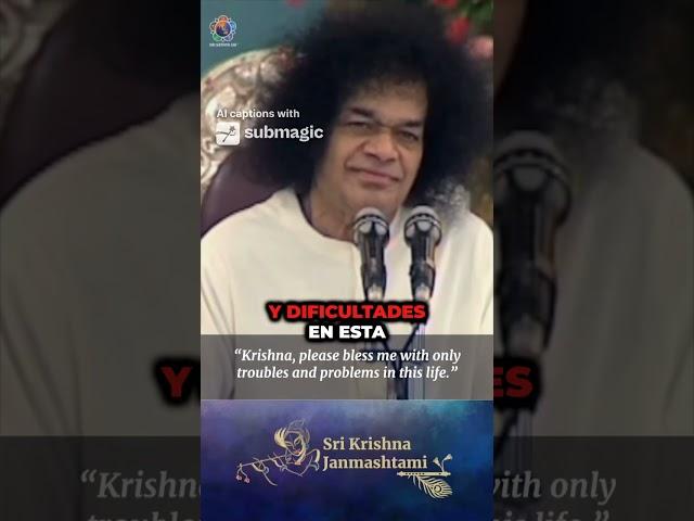 Krishna, bendíceme con dificultades #sathyasaibaba