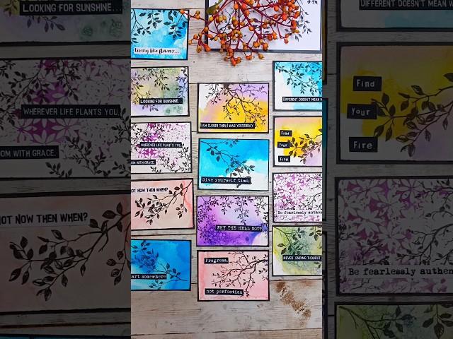 Using your scrap papers - this is so easy! #art #shorts #atc