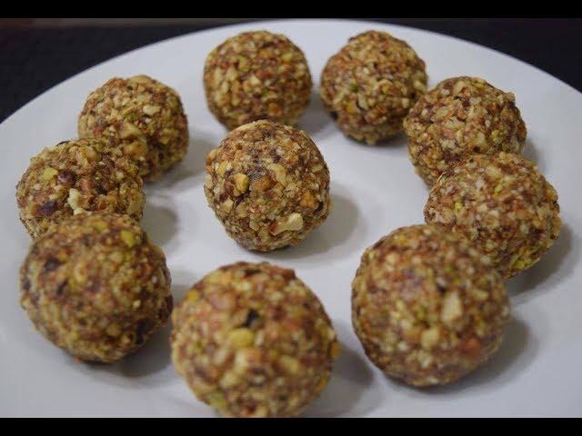 Dry Fruits Laddu | Protein Laddu | Sugar Free Dates and Dry Fruits Laddu | Healthy Laddu Recipe