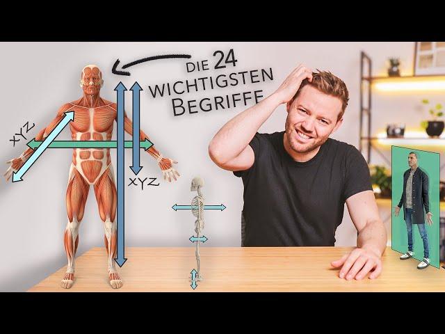 Grundlagen der Anatomie: Richtungsangaben und Ebenen