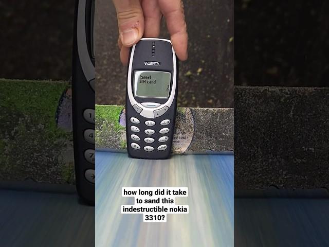 sanding the indestructible nokia 3310 #nokia #nokia3310 #indestructible #satisfying #oddlysatisfying