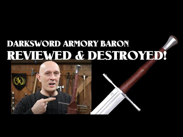 Darksword Armory Baron Longsword Review & DESTRUCTION! With Matthew Jensen