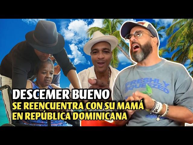 Descemer Bueno se reencuentra con su mamá en República Dominicana.