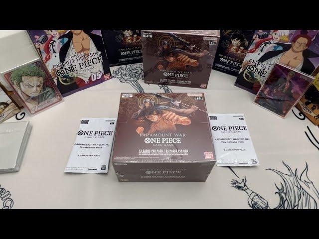 OP-02 One Piece Paramount War!! Box Opening!! Manga Ace Pull!!