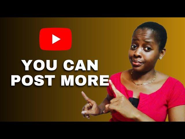 How to post more videos on YouTube (POST MORE, GROW FASTER, HERE'S HOW)