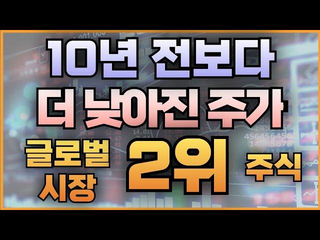 10년 전보다 더 낮아진 주가 글로벌 시장 2위 주식