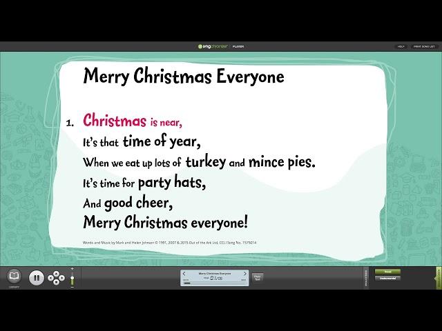 School Assembly Songs - Out of the Ark - Christmas Songs Compilation with Words on Screen™