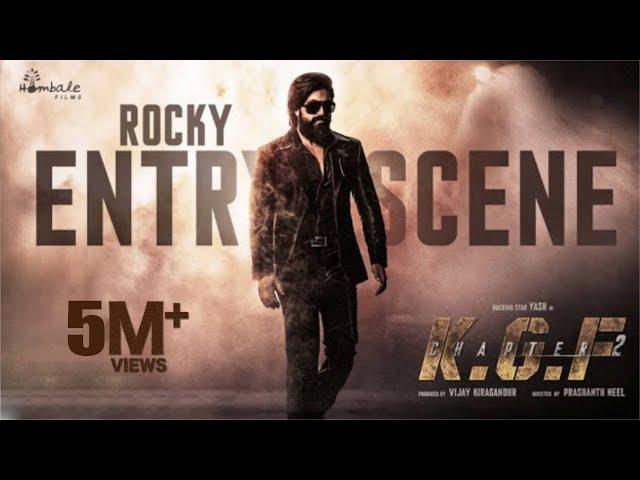 Rocky Bhai Mass Entry Scene  | KGF 2 | Yash | Prashanth Neel | Vijay Kiragandur | Hombale Films