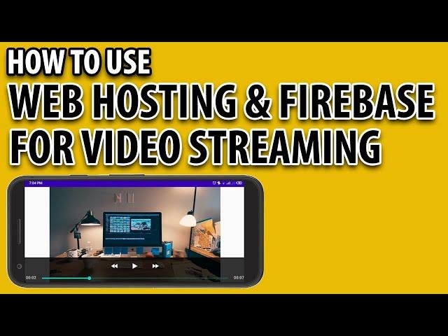 How to Use Web Hosting & Firebase For Video Streaming | How to Play Video from URL in VideoView