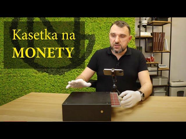 Warsztat numizmatyka - Kasetka na monety Kazimierza Drożdża