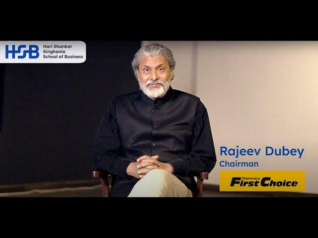 Mr. Rajeev Dubey, Chairman, Mahindra First Choice | Design Thinking and User Centricity