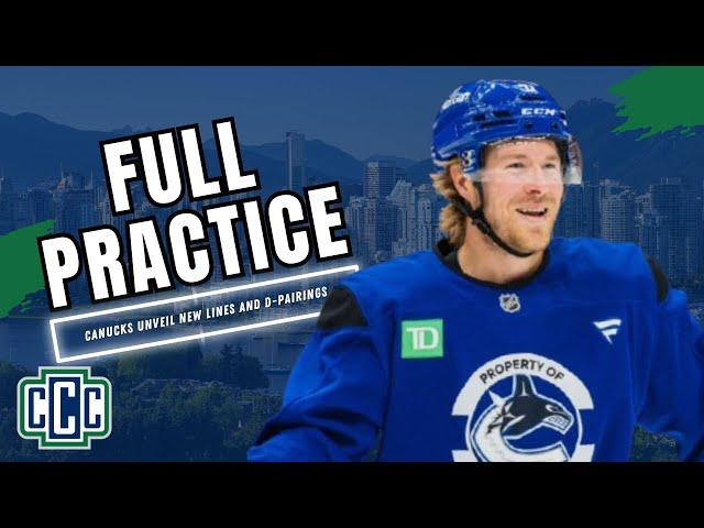 CANUCKS HOLD FULL PRACTICE; JT MILLER “TAKING CARE OF SOMETHING”