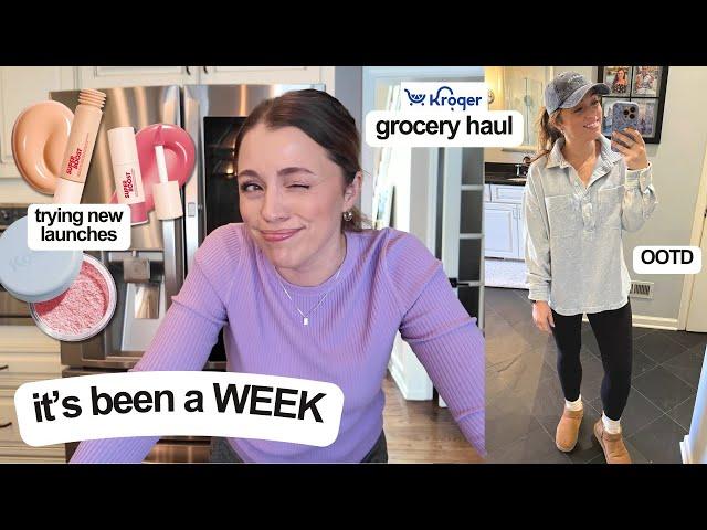 VLOG: what’s happening, trying new makeup, OOTD, grocery haul, Children's Museum