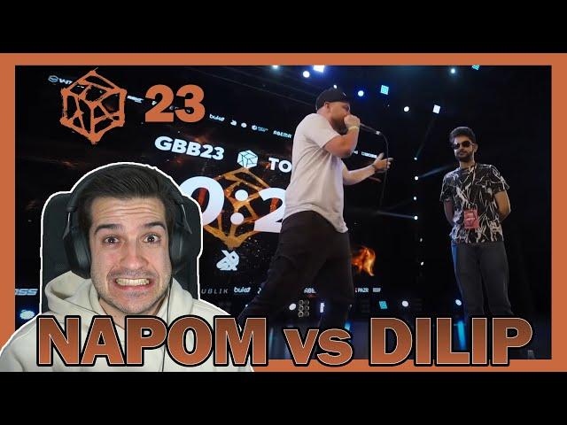 NaPoM  vs Dilip  | GRAND BEATBOX BATTLE 2023: WORLD LEAGUE | Reaccion y Analisis