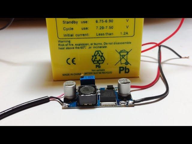 How to make a 6v lead acid battery charger. Lead acid charging circuit.