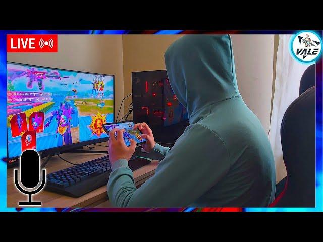VALE PUBG 1V4  CONQUEROR PUSH SOLO VS SQUAD KING IS LIVE  PUBG MOBILE