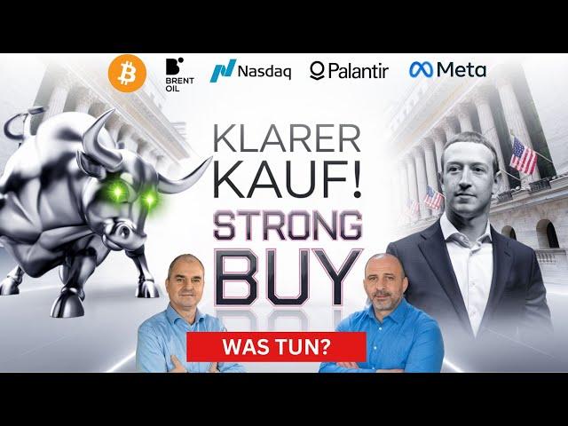 Jetzt kaufen? Bitcoin, Meta Platforms, Palantir, Brent Crude Oil, Nasdaq 100 im Check