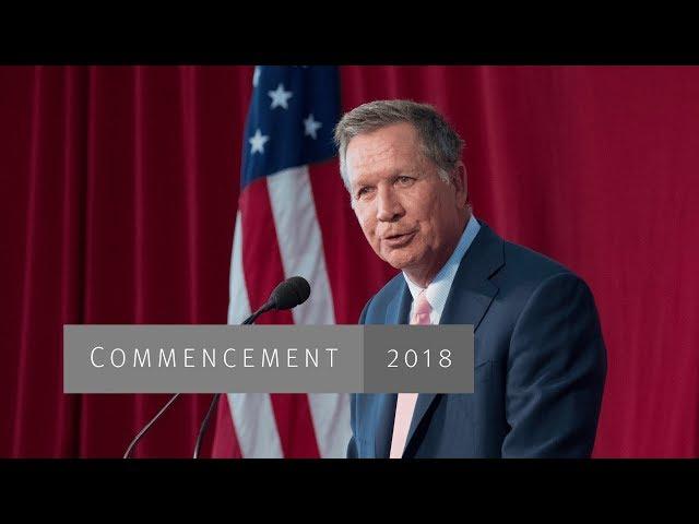 Gov. John Kasich's remarks at Harvard Kennedy School Commencement 2018