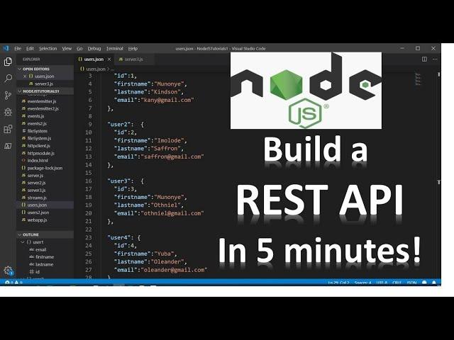 How to Build a REST API in Node.js and Express.js and File JSON Database