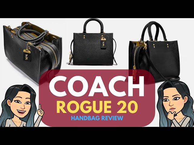 COACH ROGUE 20 HANDBAG REVIEW- PERFECT SIZE bag? Coach Handbags Alternative Luxury Handbags