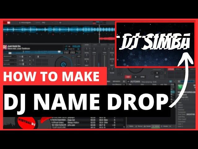 How to Make A 2D DJ NAME SAMPLE | DJ DROP | DJ NAME EFFECT ( virtual DJ tutorials )