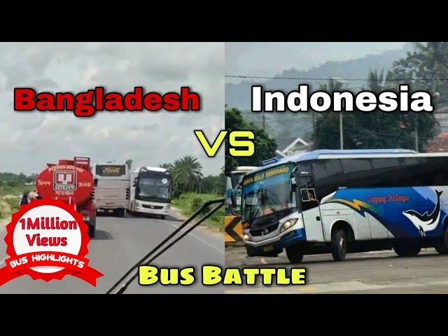 Bangladesh vs Indonesian bus drivers | Bangladeshi bus driver skills | by bus highlights